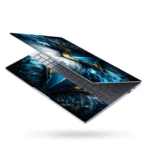 Wildlife Eagle Blue Lightning Eyes Laptop Skin - View 3