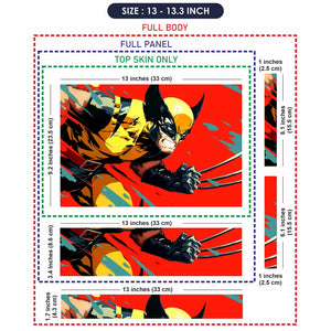 Wolverine Action Splash Laptop Skin - View 6