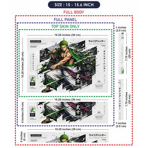 Zoro Amaterazs Warrior Hunter Laptop Skin - View 8