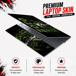 Zoro Bandana Green Kanji Laptop Skin - View 3