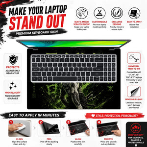Zoro Bandana Green Kanji Laptop Skin - View 5