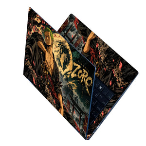 Zoro Beneath the Moonlit Torii Laptop Skin - View 2