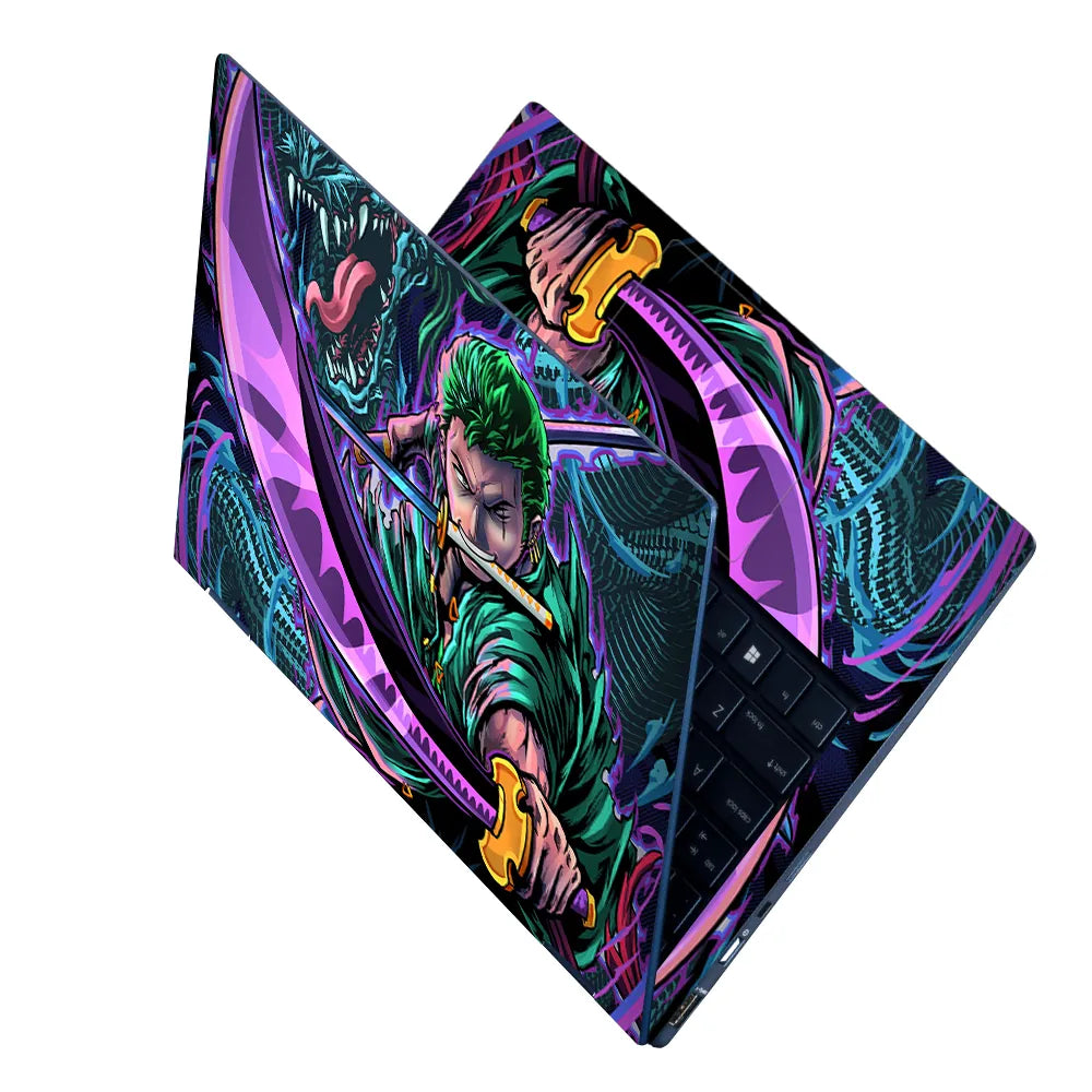 Zoro Purple Laptop Skin - View 2