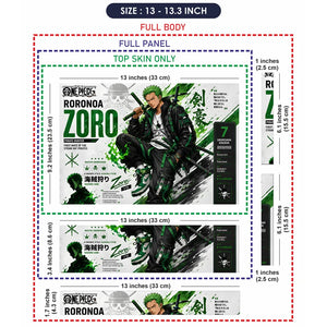Zoro Streetwear Green Sneaker Laptop Skin - View 6