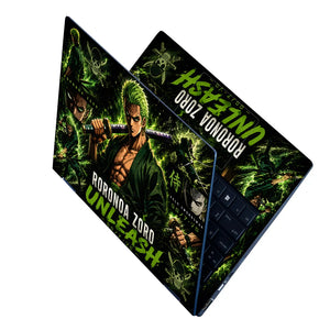 Zoro Unleash Green Panels Laptop Skin - View 2