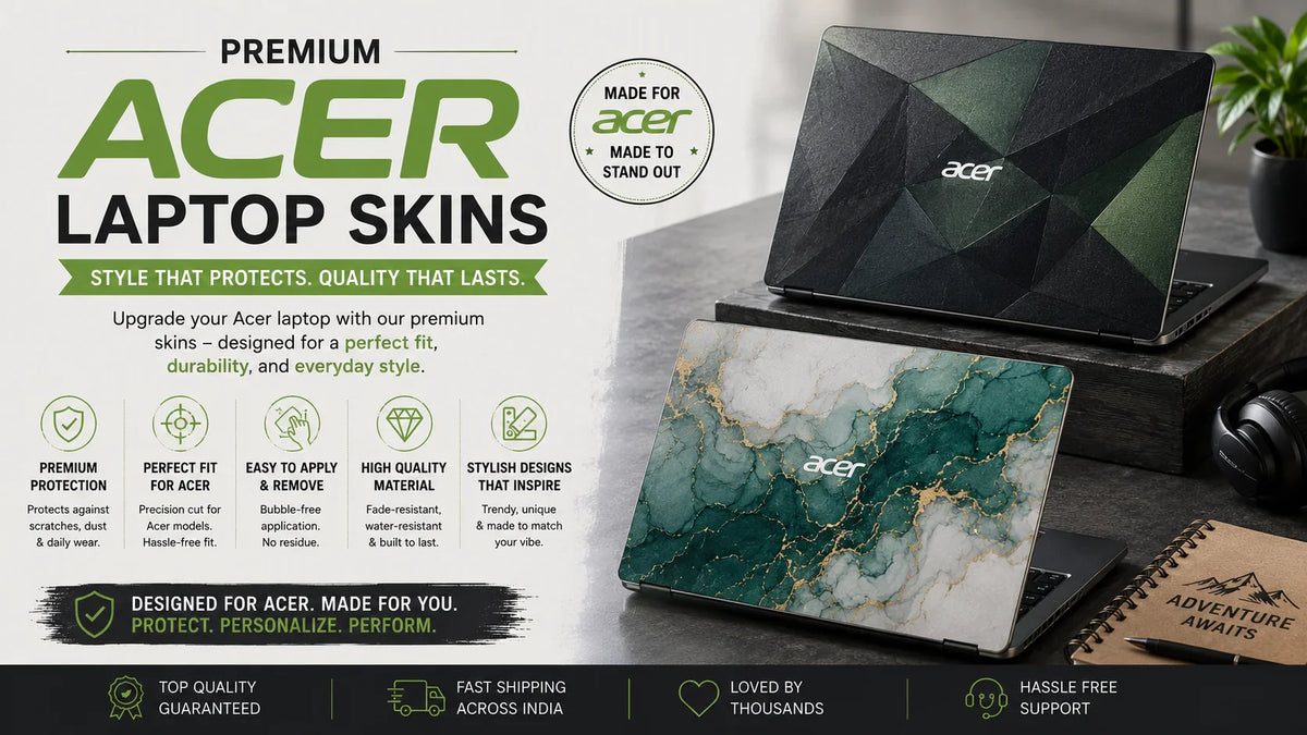 Acer Laptop Skins in India: Aspire, Swift & Nitro Size Guide