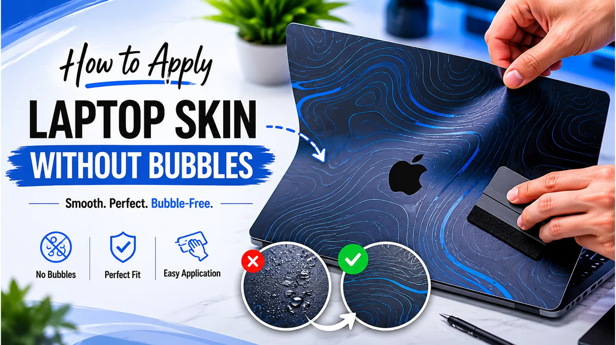 How to Apply a Laptop Skin Without Bubbles