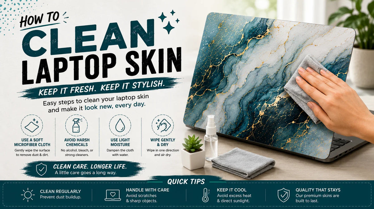 How to Clean a Laptop Skin Without Damaging It