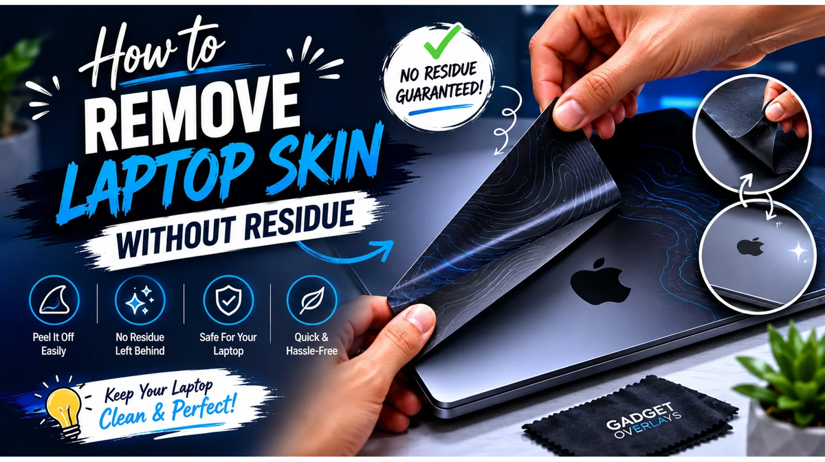 How to Remove a Laptop Skin Without Leaving Residue