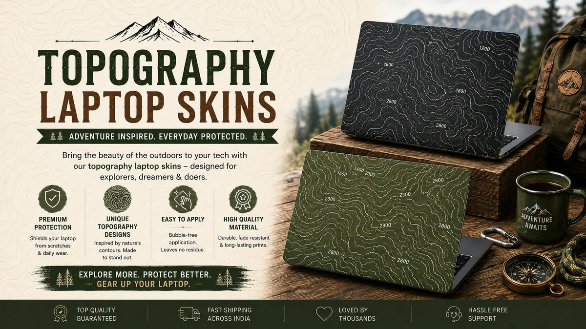 Topography Laptop Skins: Why Map Designs Are Trending