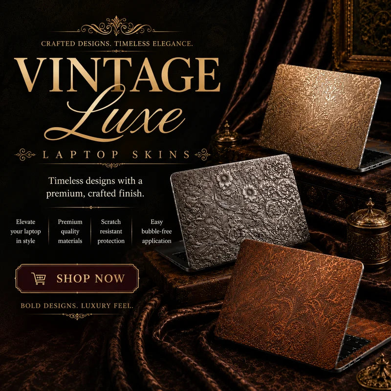 Vintage Luxe Laptop Skins