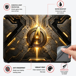A Logo Superhero Aegis Eternal Laptop Skin - View 4