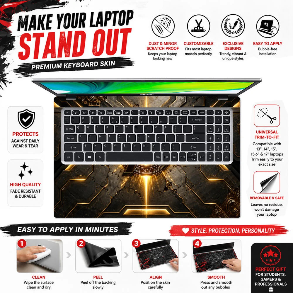 A Logo Superhero Aegis Eternal Laptop Skin - View 5