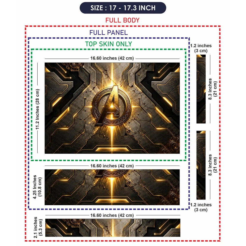 A Logo Superhero Aegis Eternal Laptop Skin - View 9