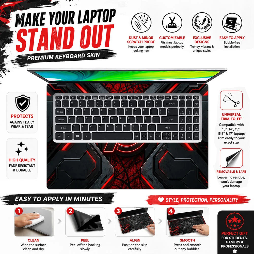 A Logo Superhero Eternal Throne Laptop Skin - View 5