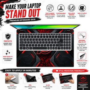 A Logo Superhero Eternal Throne Laptop Skin - View 5
