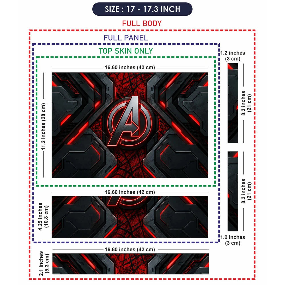 A Logo Superhero Eternal Throne Laptop Skin - View 9