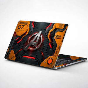 A Logo Superhero Industrial Hazard Laptop Skin - View 1