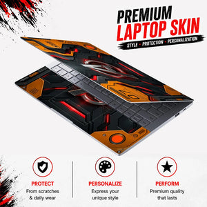 A Logo Superhero Industrial Hazard Laptop Skin - View 3