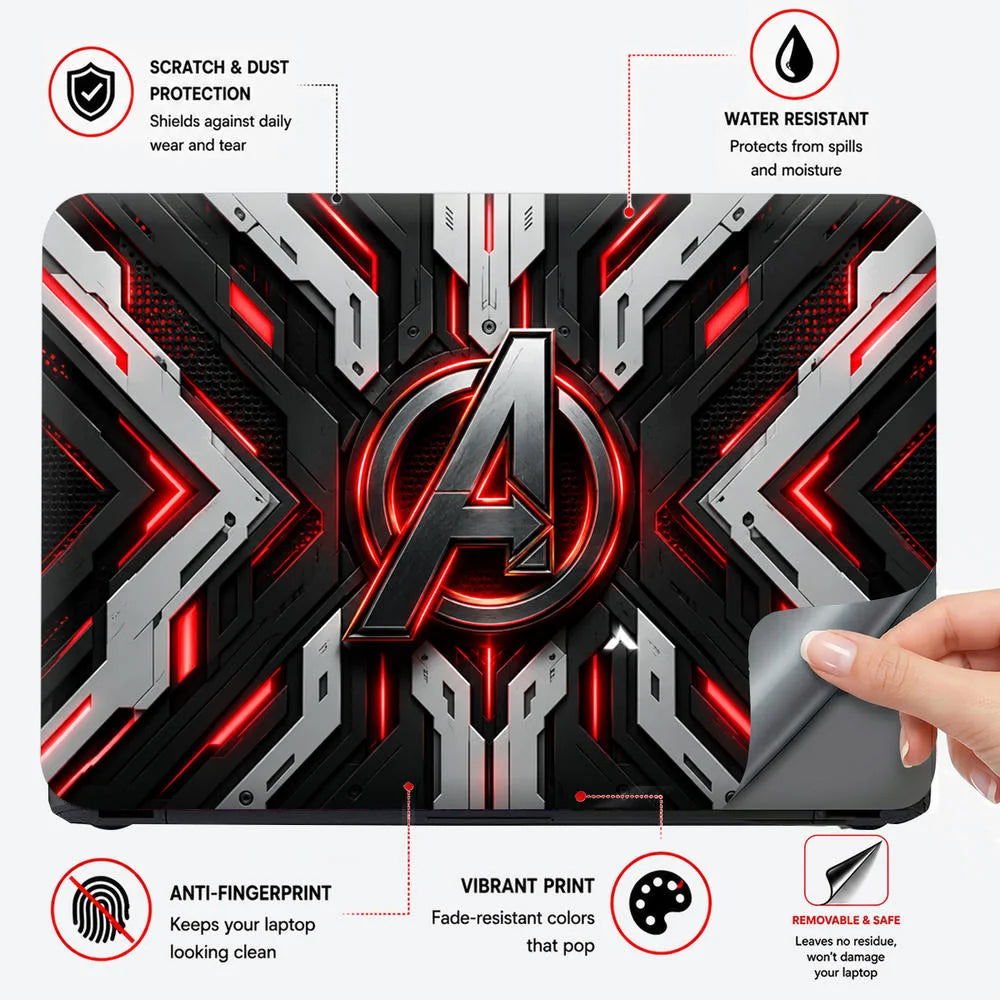 A Logo Superhero Nexus Core Laptop Skin - View 4