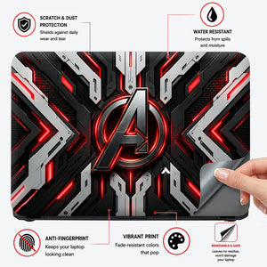 A Logo Superhero Nexus Core Laptop Skin - View 4
