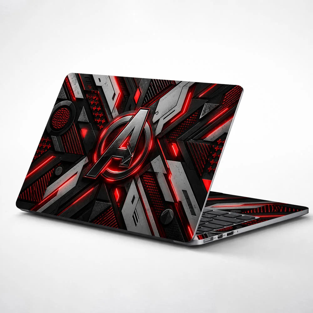A Logo Superhero Quantum Field Laptop Skin - View 1