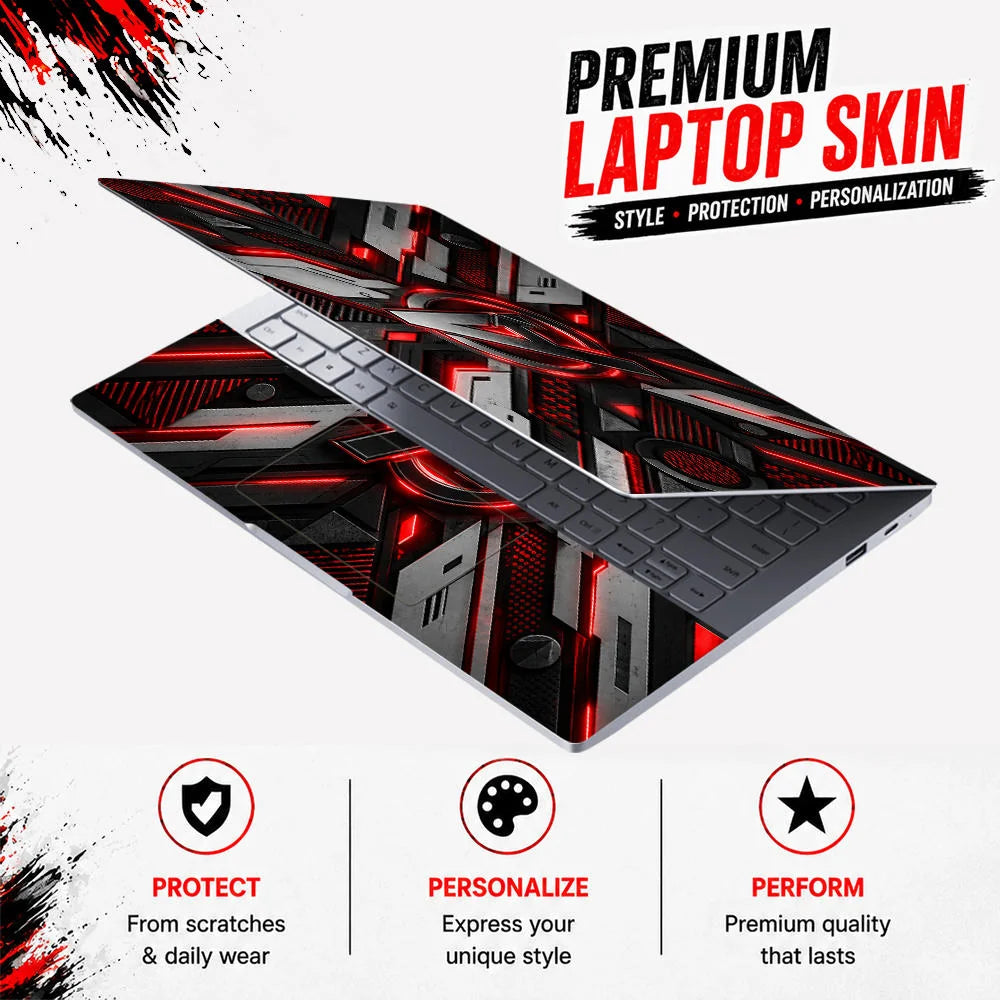 A Logo Superhero Quantum Field Laptop Skin - View 3