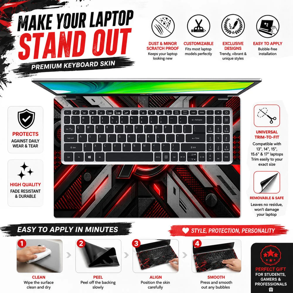 A Logo Superhero Quantum Field Laptop Skin - View 5
