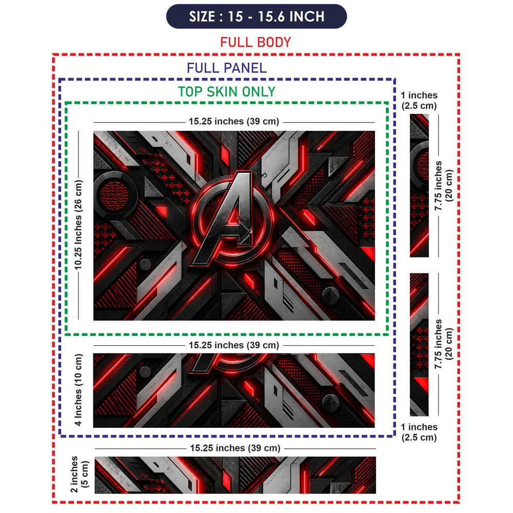 A Logo Superhero Quantum Field Laptop Skin - View 8