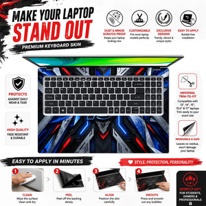 A Logo Superhero Void Darkness Laptop Skin - View 5