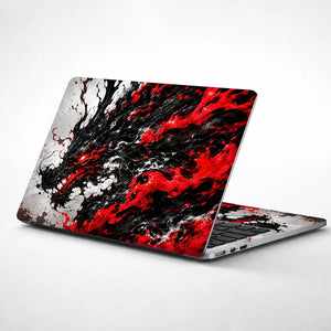 Abstract Dragon Ink Fire Laptop Skin - View 1