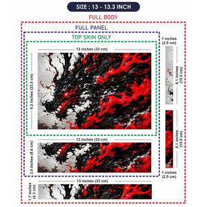 Abstract Dragon Ink Fire Laptop Skin - View 6