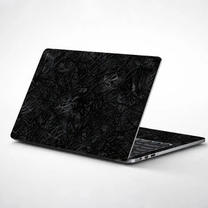 Abstract Tangled Mesh Black Laptop Skin - View 1