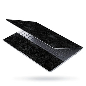 Abstract Tangled Mesh Black Laptop Skin - View 3
