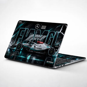 AMG Formula One Teal 63 Laptop Skin - View 1
