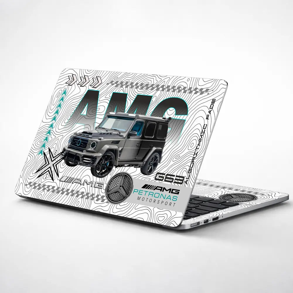 AMG G63 SUV White Laptop Skin - View 1