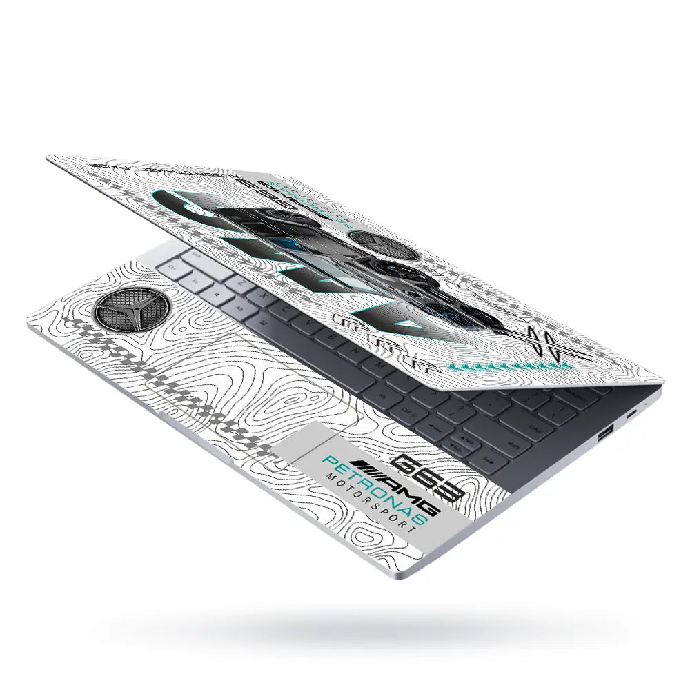 AMG G63 SUV White Laptop Skin - View 3