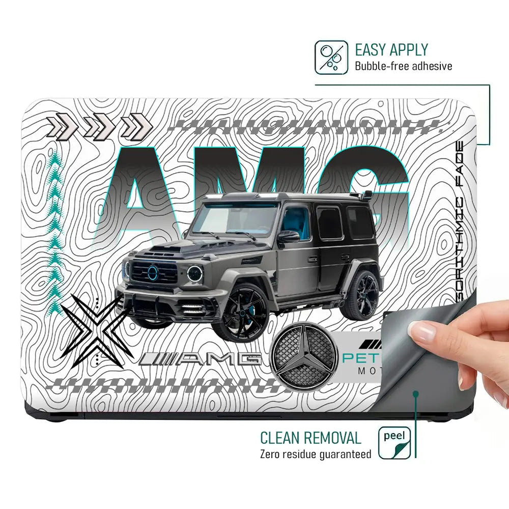 AMG G63 SUV White Laptop Skin - View 4