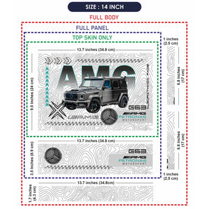AMG G63 SUV White Laptop Skin - View 7