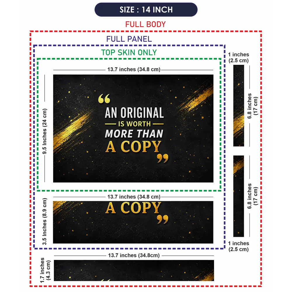 An Original Worth Copy Laptop Skin - View 7