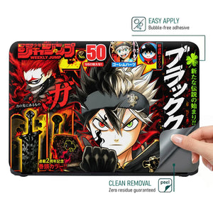 Anime Black Clover Asta and Magna Weekly Jump Cover Laptop Skin - View 4