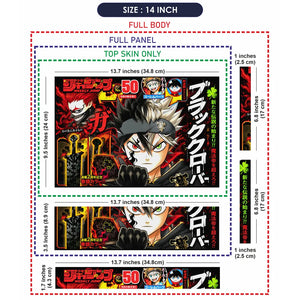Anime Black Clover Asta and Magna Weekly Jump Cover Laptop Skin - View 7