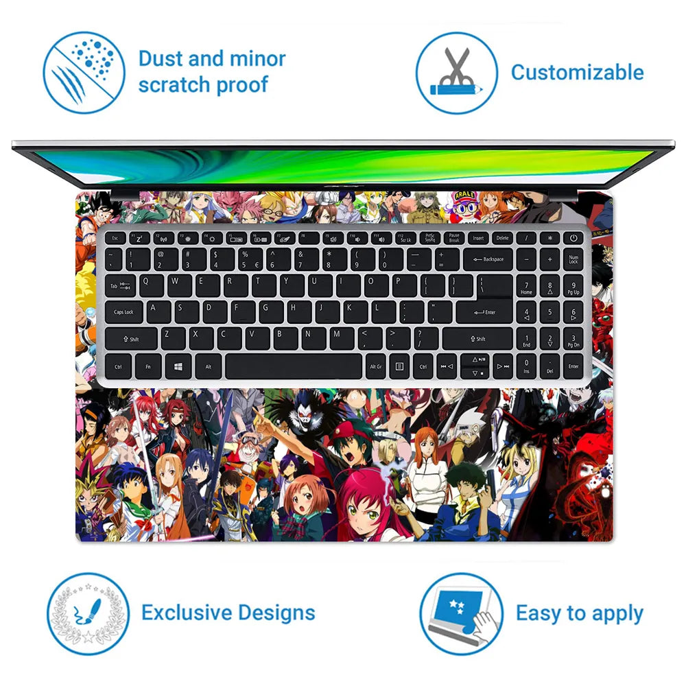 Anime Crossover Laptop Skin - View 5