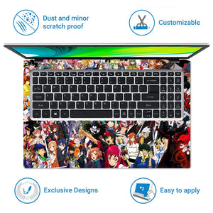 Anime Crossover Laptop Skin - View 5