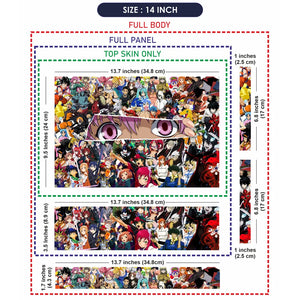 Anime Crossover Laptop Skin - View 7