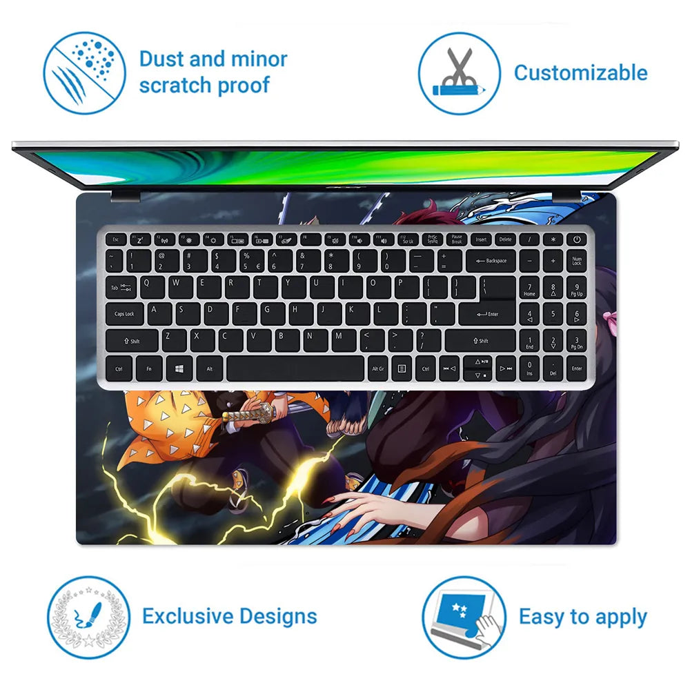 Anime Demon Slayer DS1 Laptop Skin - View 5