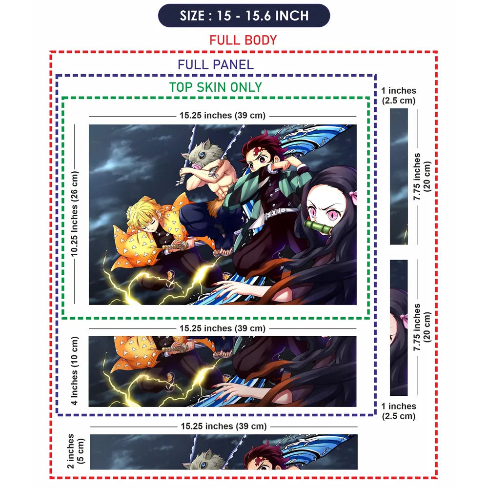 Anime Demon Slayer DS1 Laptop Skin - View 8