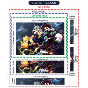 Anime Demon Slayer DS1 Laptop Skin - View 8