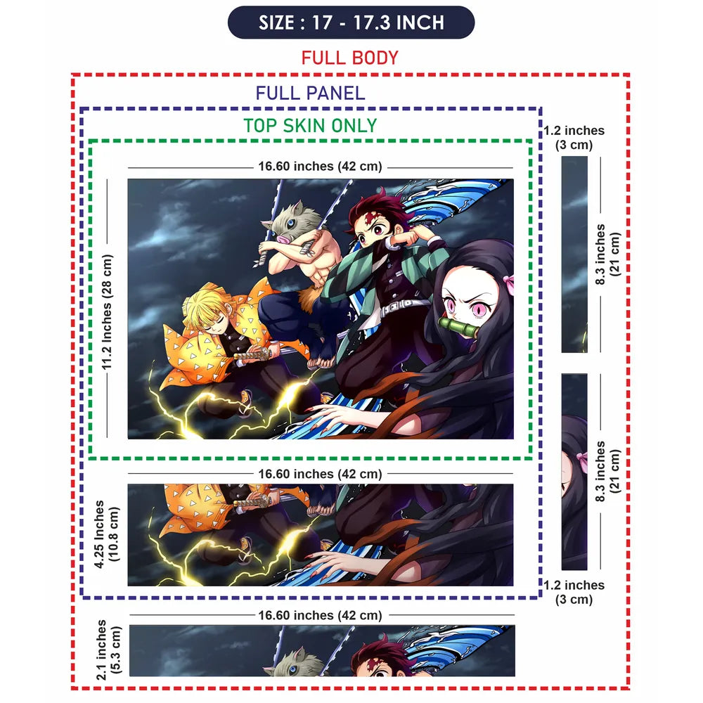 Anime Demon Slayer DS1 Laptop Skin - View 9