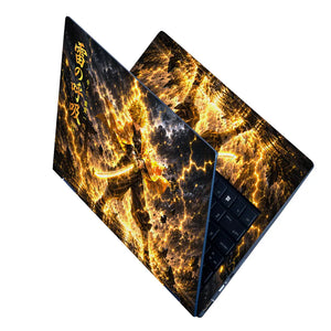 Anime Demon Slayer Zenitsu Lightning Stance Laptop Skin - View 2